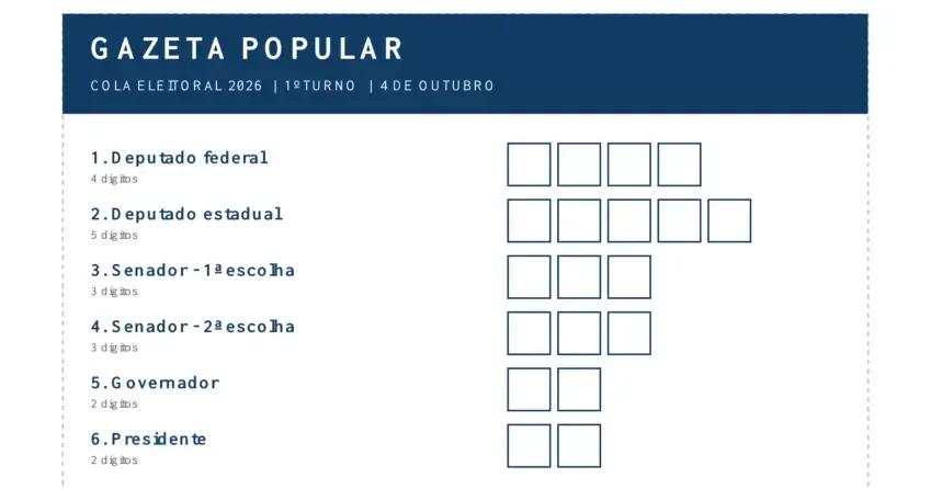 Confira a ordem dos votos neste domingo 