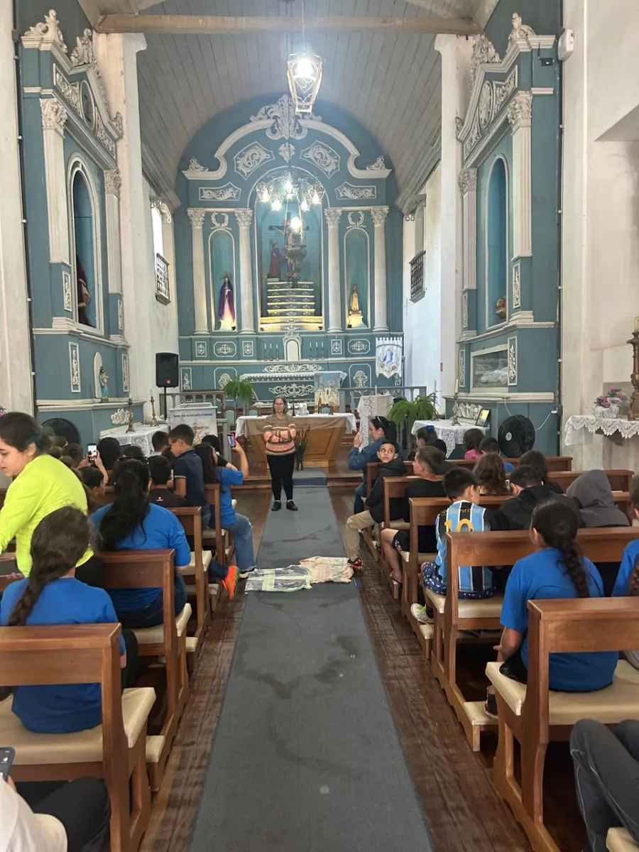 Alunos da Escola Nossa Senhora da Saúde exploram a história de Rio Pardo e transformam aprendizado em notícia